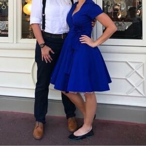 Vintage Inspired Blue Dress